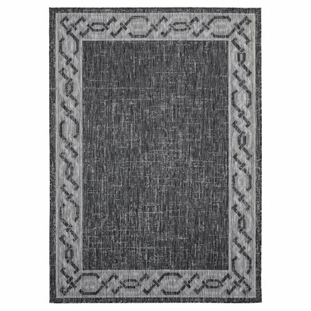 UNITED WEAVERS OF AMERICA 5 ft. 3 in. x 7 ft. 6 in. Augusta Whitehaven Black Rectangle Area Rug 3900 10070 69